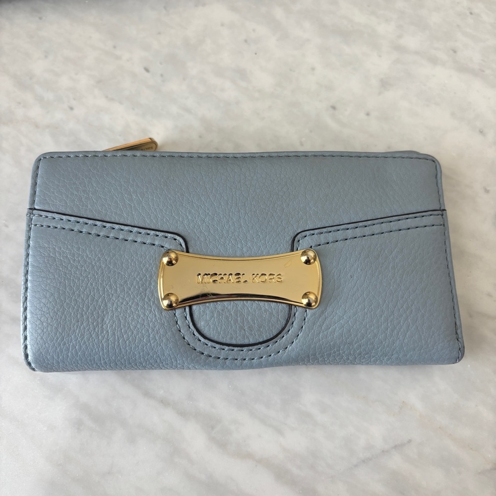 Blue Michael Kors Wallet